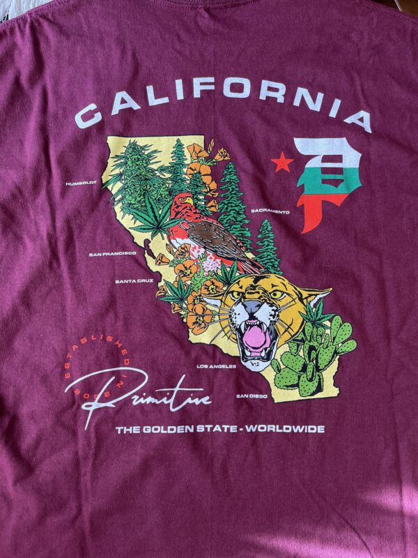 Primitive California Tee (magenta) (XL) - Imagen 2